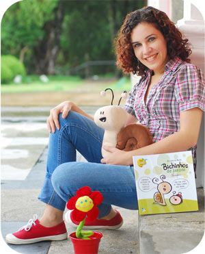 Clara Gomes e Caramelo - foto de Nelson Toledo